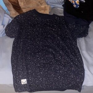 Nike Black and White Speckled Tee